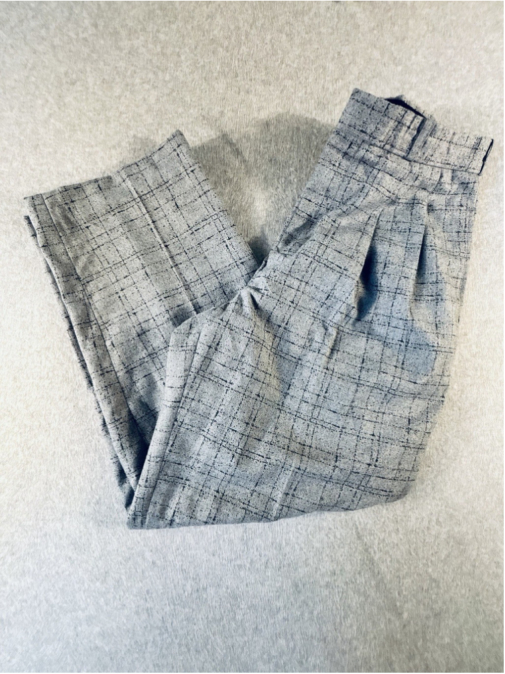 Vintage Vincente Nesi Original Pants Mens 33L Gray Pattern Dress Slacks